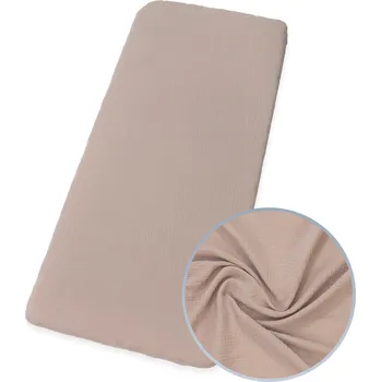 Prostěradlo PROSTĚRADLO S GUMOU DO PŘISTÝLKY MUŠELÍNOVÉ PREMIUM 90X50 cm Kerstin