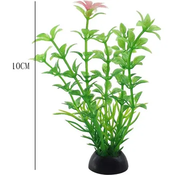 Dekorace do akvária Umělé rostliny do akvária s květy | akvarijní dekorace | vodní tráva - dfefe