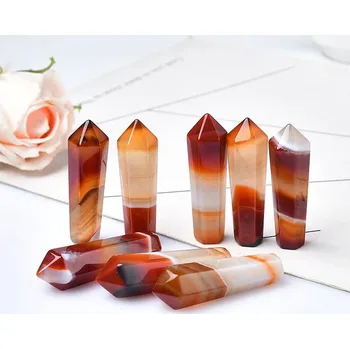 Sběratelství Karneol hexagonální krystalová věž | Dekorativní krystal, Minerální kámen