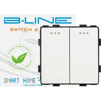 vypínač Schodišťový vypínač Klasik, Podomítkový B-line bílý BL-1000009