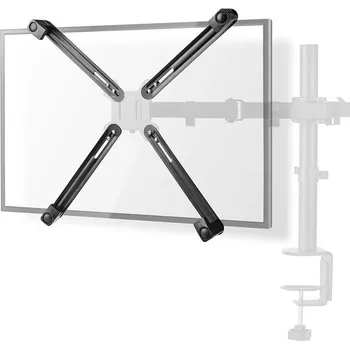 Televizní držák Nedis MMNVSA110BK - Adaptér pro Držák Monitoru bez standardu Vesa | Pro Obrazovky a Monitory Počítače o Velikosti 13-27"