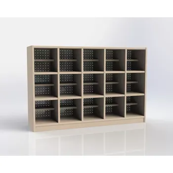 Botník Botník pro 15 dětí s poličkou na bačkůrky