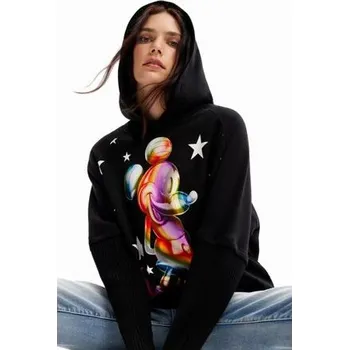 Pánská mikina Mikina Desigual Start Mickey- Lacro negro velikost S