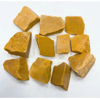 Dekorace do akvária Minerální kámen přírodní na dekorace | přírodní kámen, dekorace do akvária - Žlutý nefrit , 45-55 g