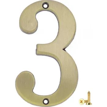 Kovová čísla domu | čísla na dům | domovní čísla - 7x5 cm , Bronz 3