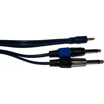 Audio kabel Kabel PAV Kabel – 3,5mm stereo jack / 2x 6,3mm mono jack (6,3 mm) – minijack (3,5 mm) – 4 m