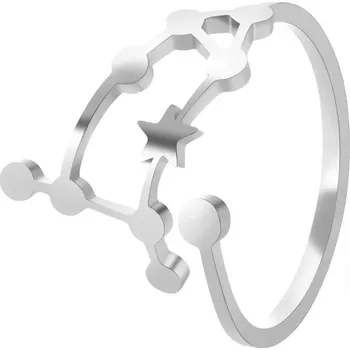 Prsten Dámský otevřený prsten znamení zvěrokruhu | prstýnek, šperk - Ocel Gemini