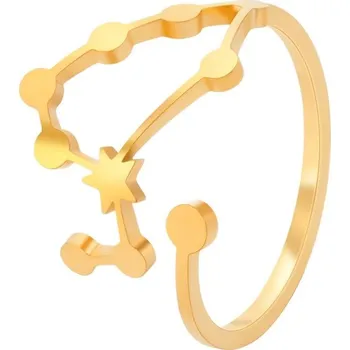 Prsten Dámský otevřený prsten znamení zvěrokruhu | prstýnek, šperk - Leo Gold
