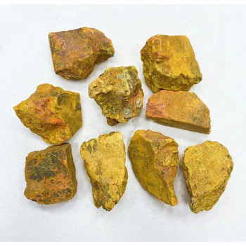 Dekorace do akvária Minerální kámen přírodní na dekorace | přírodní kámen, dekorace do akvária - Žlutý Orpiment , 90-110g