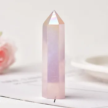 Přírodní minerální kameny pro energii | krystal, minerál - Aura Rose Quartz , 60-70 mm