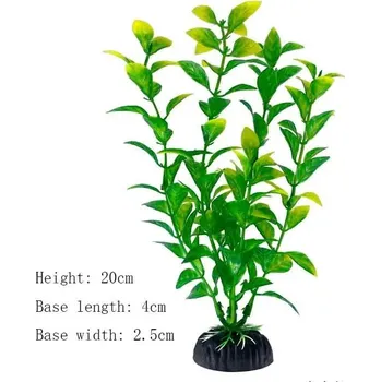 Dekorace do akvária Umělé rostliny do akvária pro dekoraci | akvarijní dekorace | vodní tráva - Zelená Žlutá