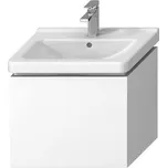 Jika Cubito-N Skříňka pod umyvadlo 59x42,7x48 cm, 1x zásuvka, bílá/bílá lesk