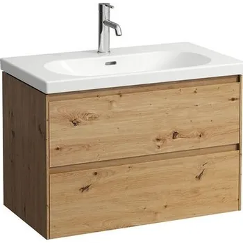 Koupelnový nábytek Laufen Lani skříňka pro umyvadlo, 78,5x45x51,5 cm, 2x zásuvka, divoký dub