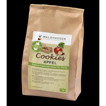 Krmivo pro koně Waldhausen Pamlsky pro koně Cookies Waldhausen, grainfree, 1 kg Váha: 1kg, Příchuť: Jablko