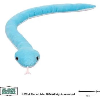 plyšák Wild Planet - Modrá zmije plyš