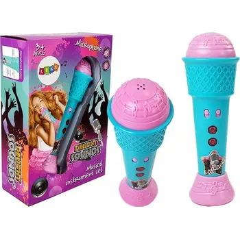 Hudební nástroj pro děti Mamido Dětský karaoke mikrofon modrý