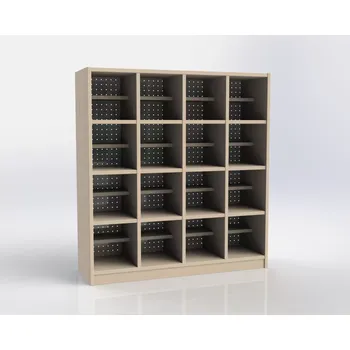 Botník Botník pro 16 dětí s poličkou na bačkůrky