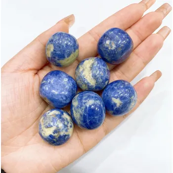 Sběratelství Přírodní leštěný kámen pro energii a dekoraci | krystal dekorace | přírodní minerály - Sodalit , 50 gramů