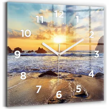 Hodiny Nástěnné hodiny Wallfluent bílé 30 cm