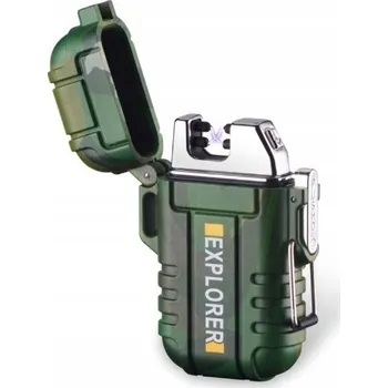 Zapalovač plazmový voděodolný USB obloukový elektrický s dvojitým obloukem