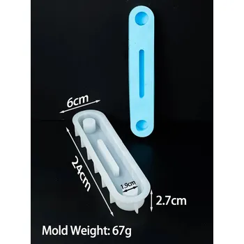 Svícen Silikonová forma na vánoční svícen | forma na svícen, vánoční dekorace - obdélník 2 otvory