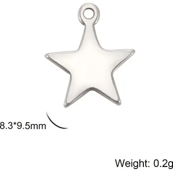 Přívěsek Přívěsek na krk | šperk 5 ks - Hvězdná ocel