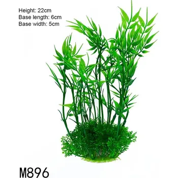 Dekorace do akvária Umělé rostliny do akvária s květy | akvarijní dekorace | vodní tráva - M896