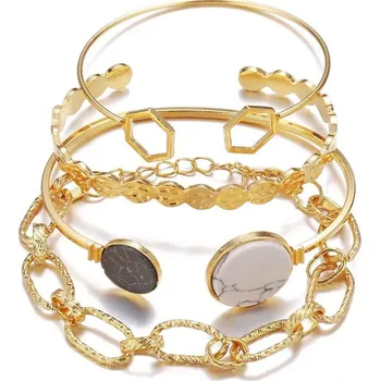 Náramek Stylová sada náramků pro ženy | módní náramek, dámský šperk - 128