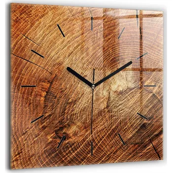 Hodiny Nástěnné hodiny Wallfluent hnědé 60 cm