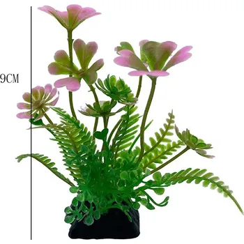 Dekorace do akvária Umělé rostliny do akvária s květy | akvarijní dekorace | vodní tráva - arharh