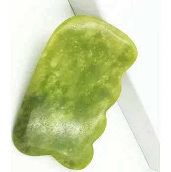 Masážní přístroj Masážní hřeben gua sha z přírodního jadeitu | pomůcky pro masáž - Jade Comb 07