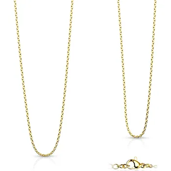 Řetízek Šperky4U Zlacený ocelový řetízek, tl. 1,5 mm - OPE1166-015-40