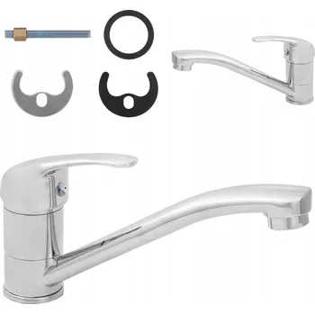 Vodovodní baterie Stojánková umyvadlová baterie Invena Mitris, stříbrná