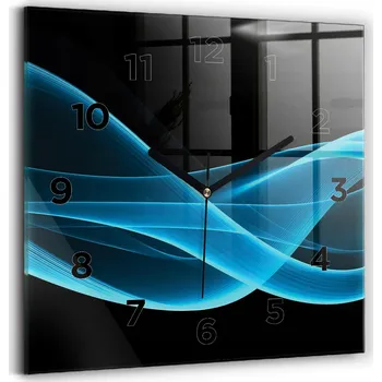 Hodiny Nástěnné hodiny Wallfluent černé 30 cm