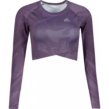 Dámské tričko Dámský funkční crop top s dlouhým rukávem premium ALTISPORT VOJ/ALW072TR04 FIALOVÁ XL