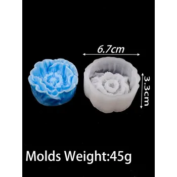 Forma na pečení Silikonová forma s 3D motivem květin | silikonová forma | forma na mýdlo, svíčky i pečení - 08