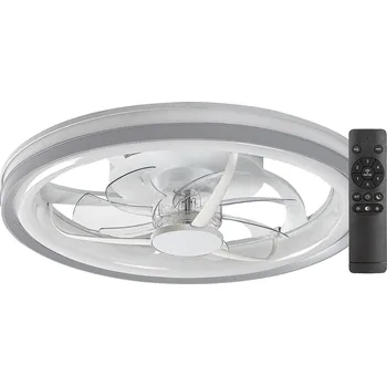 SMART WIFI Stříbrné stropní LED svítidlo s ventilátorem Fanricius 480mm 40W CCT s DO - Rabalux - 71335 - 71335