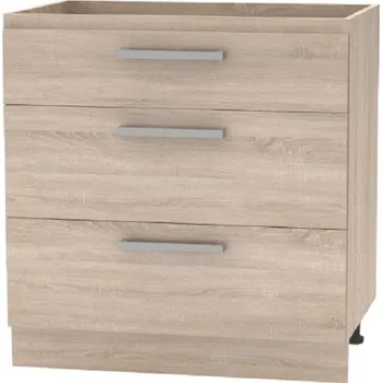 Obývací stěna Spodní skříňka 80, dub sonoma, NOPL-064-0S