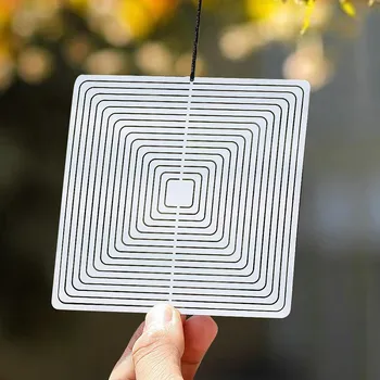 Zahradní dekorace Větrná spirála 3d se zrcadlovým efektem | zahradní dekorace | venkovní dekorace