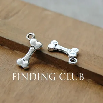 Náhrdelník 50 ks přívěsek psí kost | komponenty pro náhrdelník | přívěsky pro tvorbu šperků