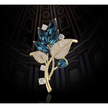 Brož Luxusní brož s kamínky | elegantní brož, dámská brož - XZ15