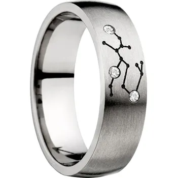 Prsten SWEPOL Titanový prsten ZODIAC, znamení střelec - velikost 60 - ZOD-C10-60