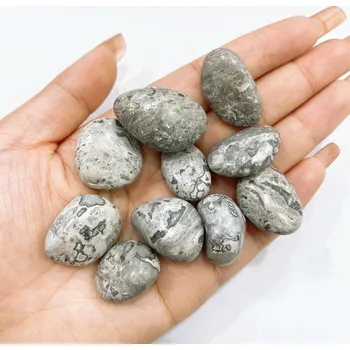 Přírodní kámen Přírodní leštěný kámen pro energii a dekoraci | krystal dekorace | přírodní minerály - Picasso , 100 gramů