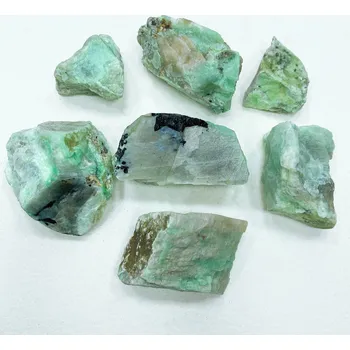 Dekorace do akvária Minerální kámen přírodní na dekorace | přírodní kámen, dekorace do akvária - Zelený měsíční kámen , 190-210 g