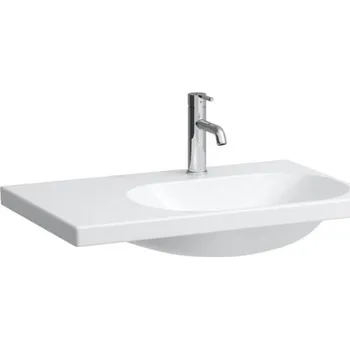 Umyvadlo Laufen Lua umyvadlo 75x46 cm, odkládací plocha vlevo, otvor pro baterii, bez přepadu, bílá