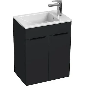 Koupelnový nábytek Jika Cube Skříňka s umyvadlem 50,5x33,5x62,2 cm, 2x dvířka, antracit mat