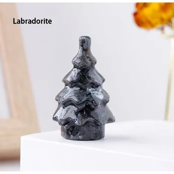 Vánoční dekorace Dekorativní vánoční stromek z minerálu | vánoční dekorace, domácí dekorace - labradorit