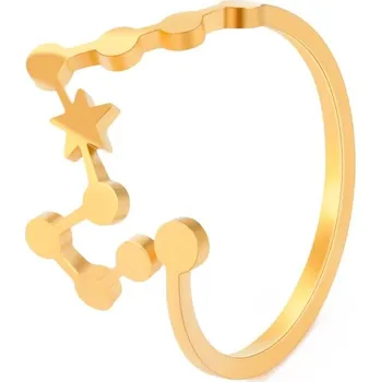 Prsten Dámský otevřený prsten znamení zvěrokruhu | prstýnek, šperk - Ryby zlato
