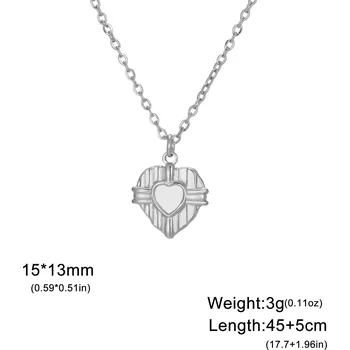 Náhrdelník Ocelový náhrdelník srdce | dámský šperk - Styl J Steel