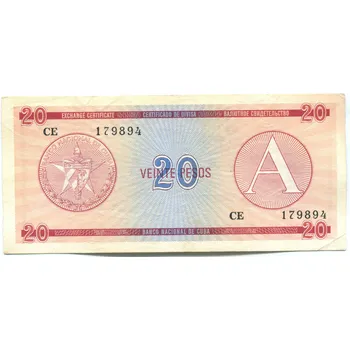 KUBA. Série A. 20 pesos (1985). Pi. FX 5.